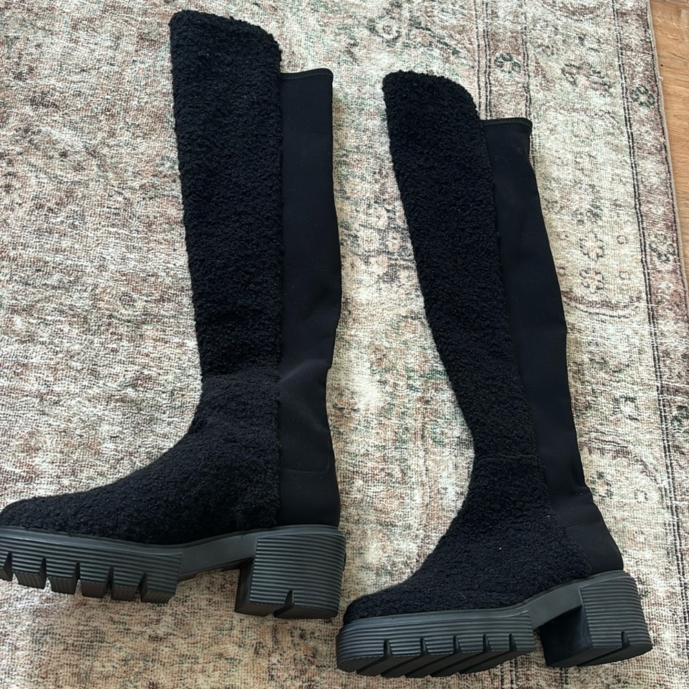 Stuart Weitzman 50/50 Boots - Chunky sole - 9B